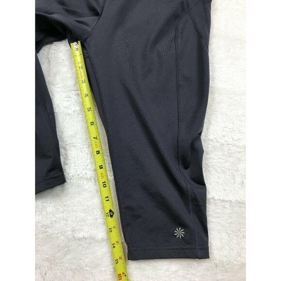 Athleta Womens Leggings Size Small Cropped Capri Gray - Picture 7 of 7